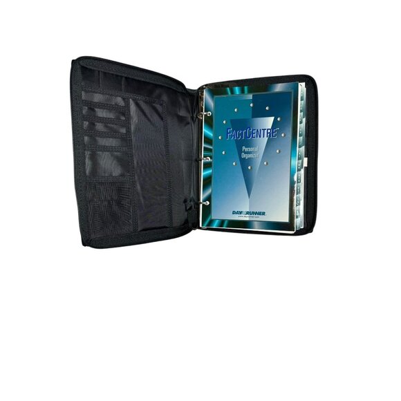 Day Runner Fact Centre Personal Organizer 3-Ring Binder With Zippered Cover - Picture 7 of 11